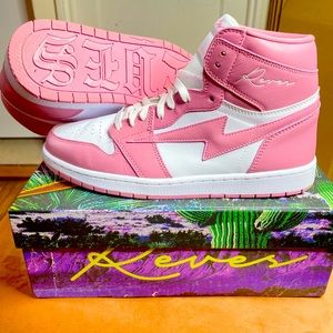 Reves paris 85’ hi pink rose size 12 excellent condition worn twice